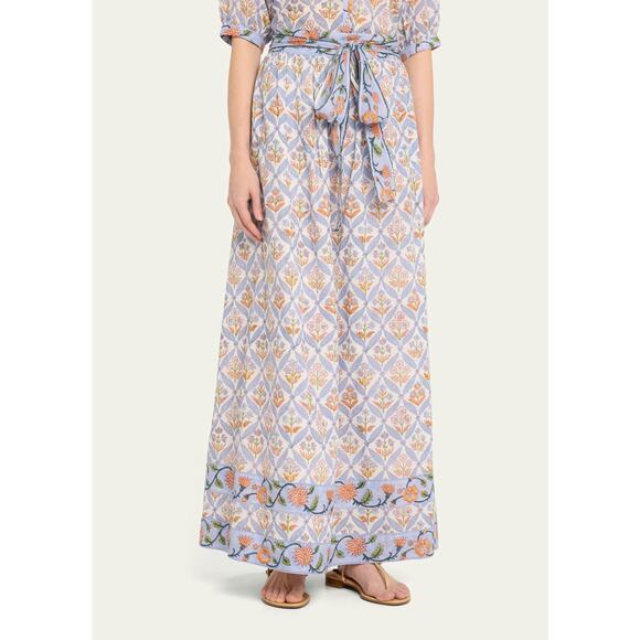HANNAH ARTWEAR Olimpia Tie-Belt Floral Maxi Skirt Size 0